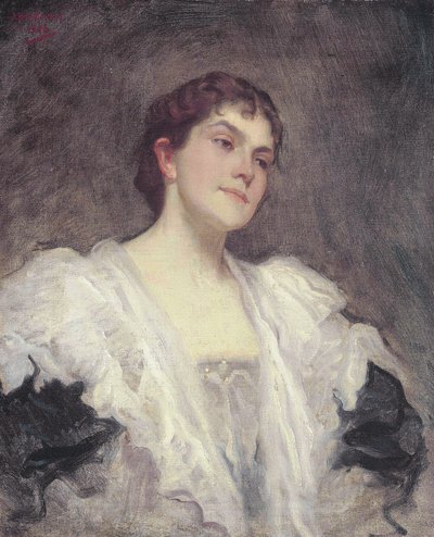 The Singer Lady Lillian June Henschel née Bailey by Julius C. Rolshoven